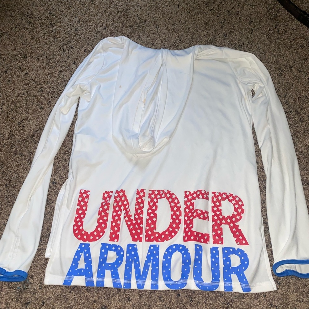 under armour 4th of july hoodie/long sleeve
